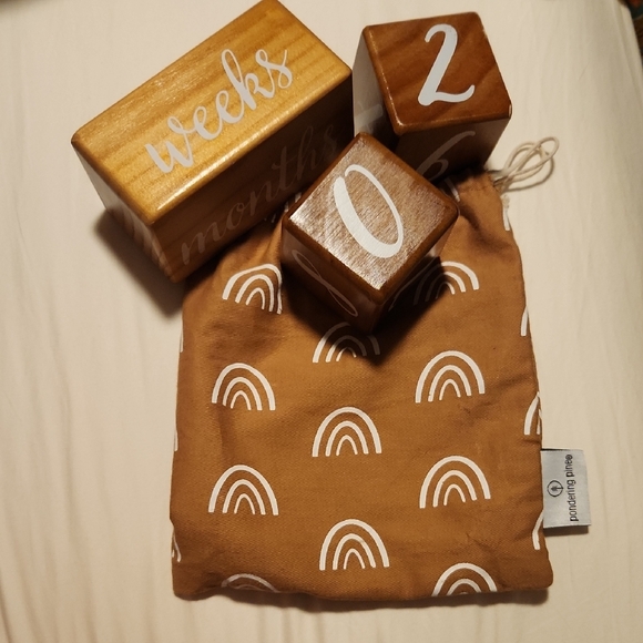Pondering Pine Wooden Milestone Blocks with Pouch - Picture 13 of 14